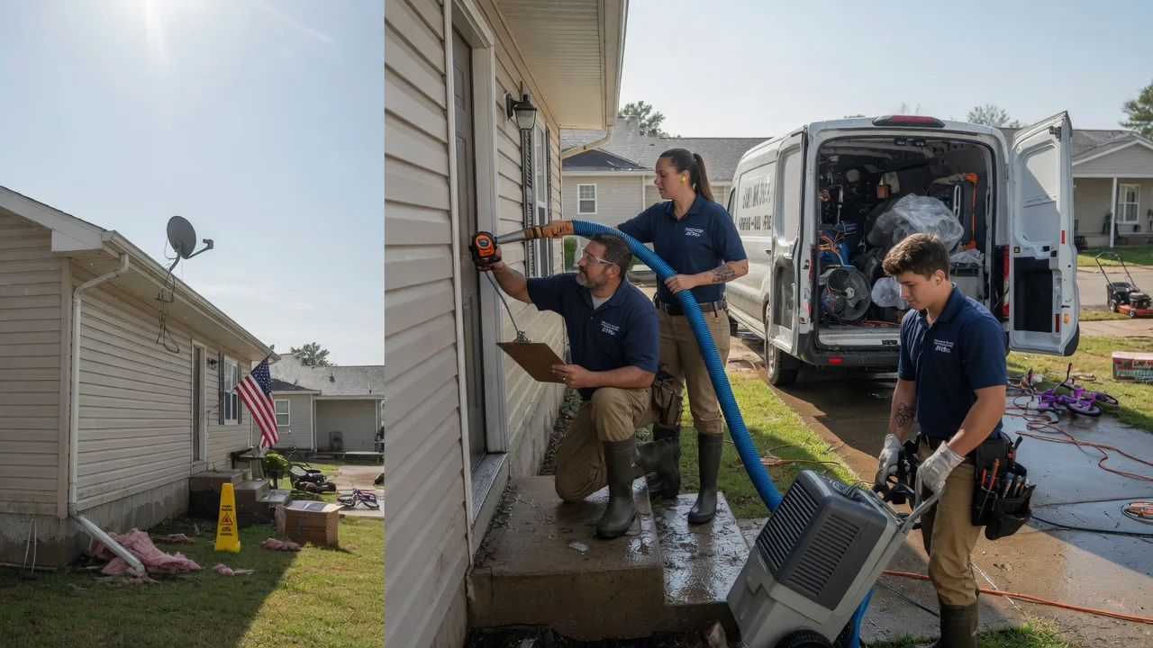 Ceiling Water Damage Restoration in Glendive, MT near me